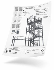 Plan industriel imprimé