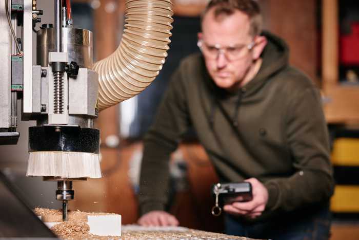 Découpe de bois CNC